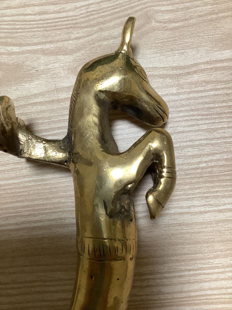 《 新品 》　ドアハンドル　チベット密教　ヒンドゥー　馬　26cm w63
