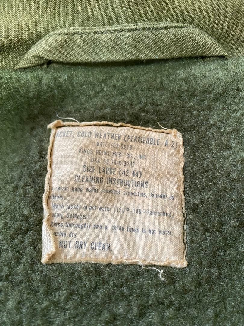 vintage US NAVY A-2ミリタリージャケット 74s Lサイズ