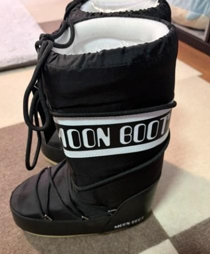 MOON BOOT ムーンブーツ ブラックバックホワイト 39/41 美品