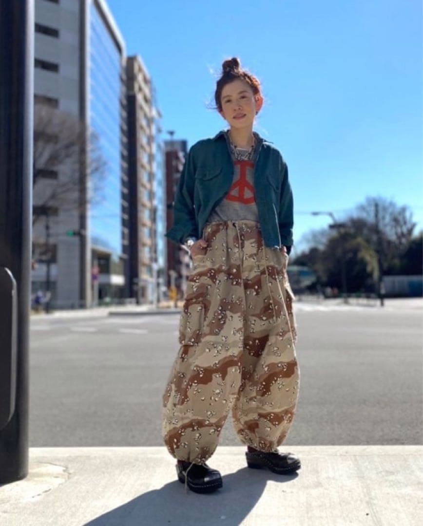 別注】Needles BEAMSBOY ヒザデルカーゴパンツ チョコチップカモ