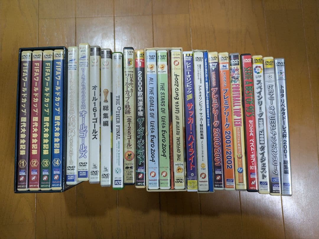 サッカーＷ杯、ユーロ、オリンピック等DVD