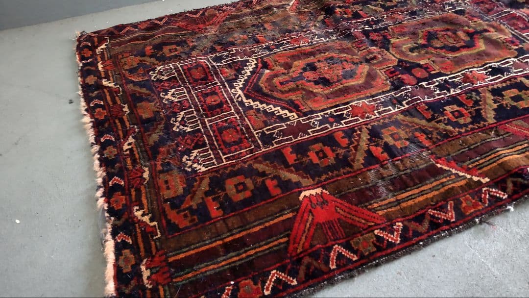 トライバルラグ　アフガン　敷物　ヴィンテージ