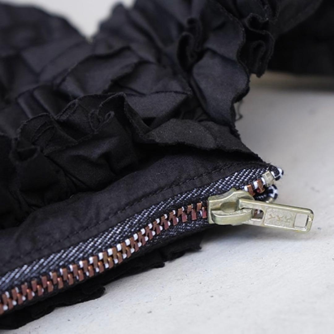 完売品　R&D.M.Co- オールドマンズテーラー　フリルボディバッグ　黒