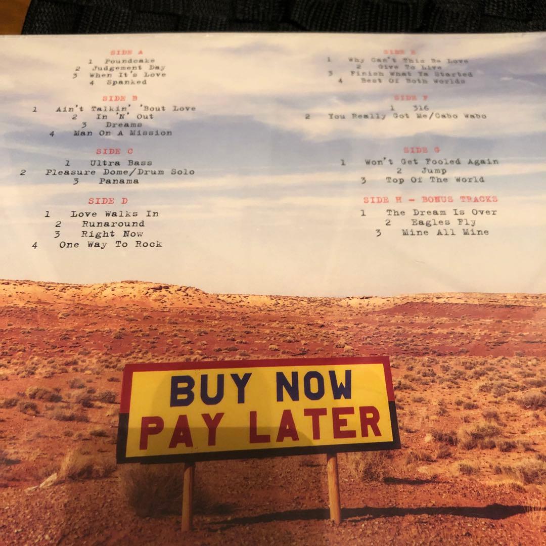 VAN HALEN LIVE Right here レコードRED VINYL