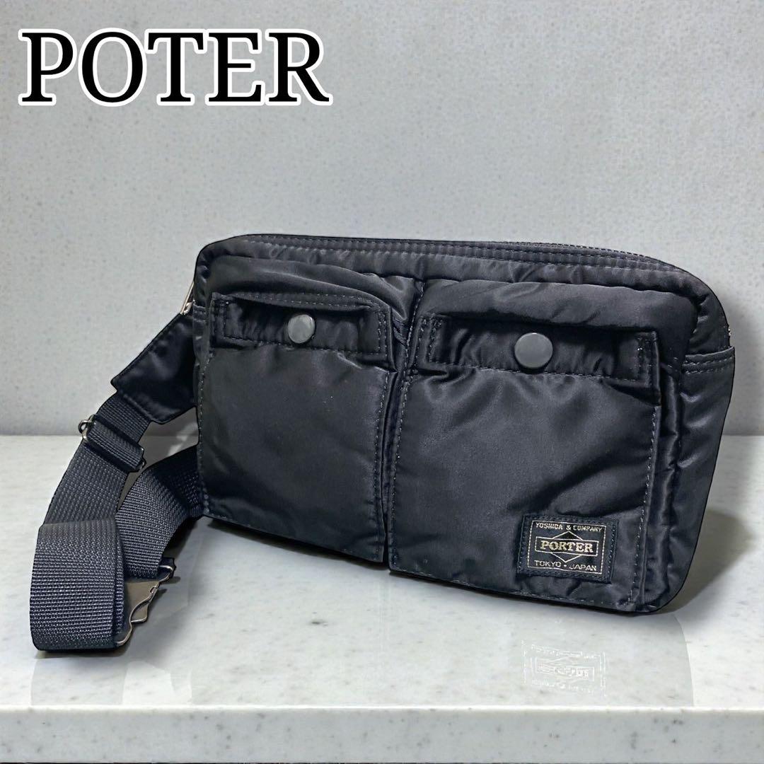 美品 PORTER ポーター ショルダーバッグ ボディバッグ タンカー