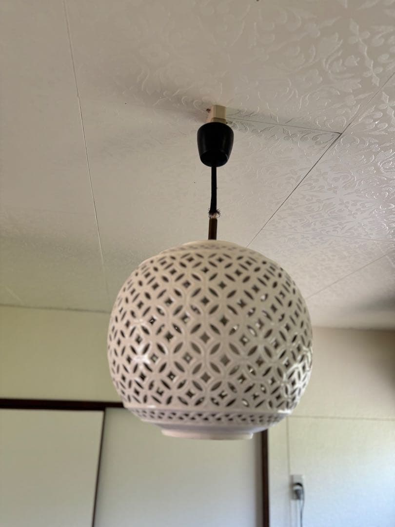 アンティーク調陶器ペンダントライト