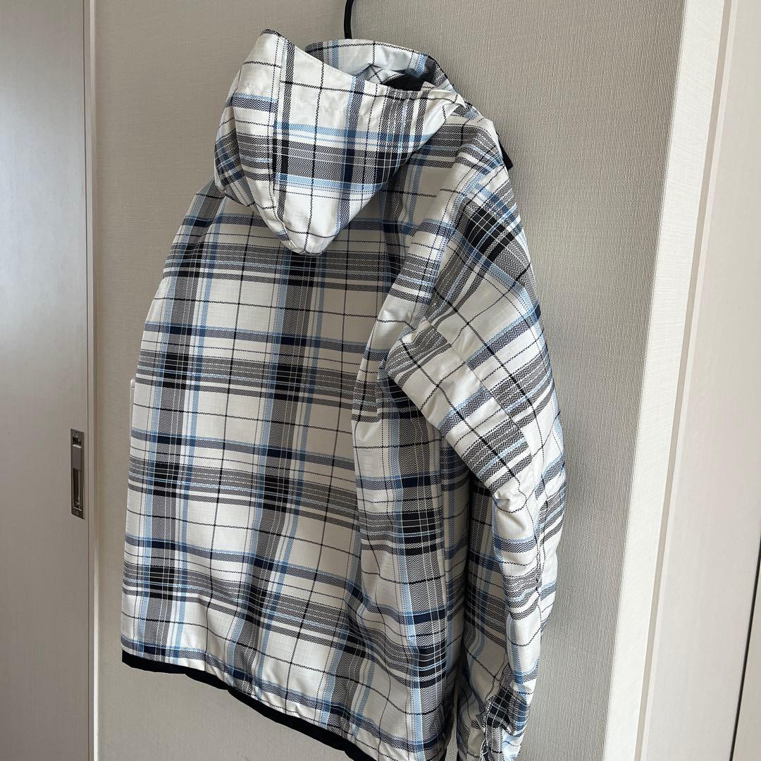 スキー/スノーボードウェア ホワイト/ブルー チェック柄