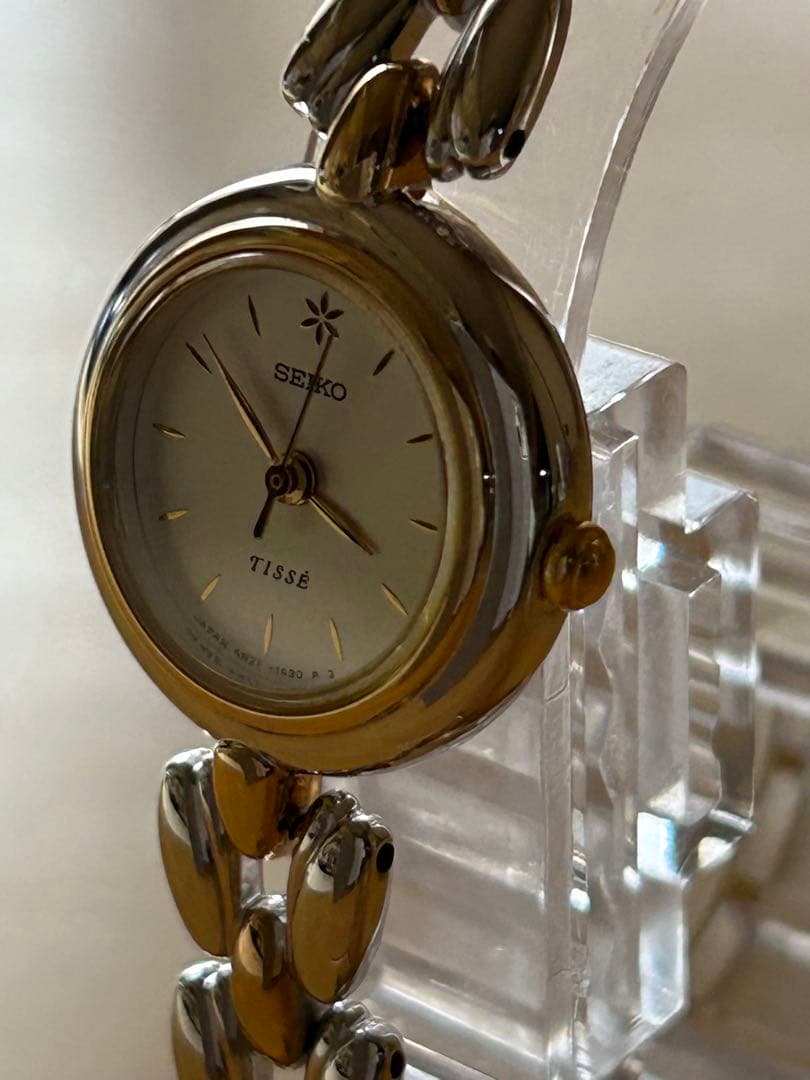 美品SEIKO TISSÉ 4N21-0740シルバー/ゴールド