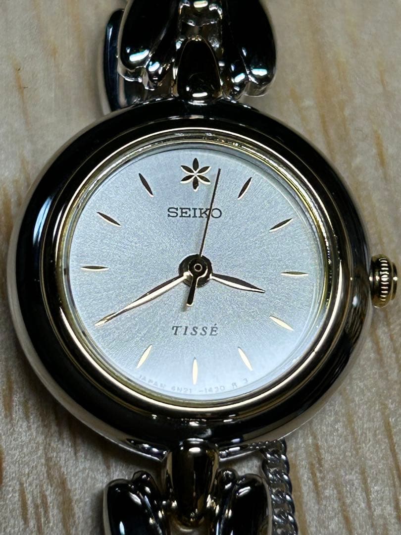 美品SEIKO TISSÉ 4N21-0740シルバー/ゴールド