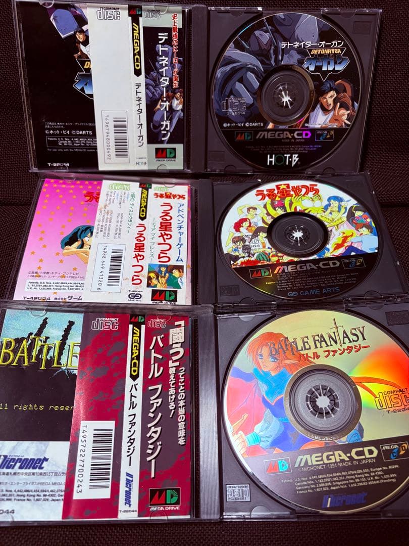 メガドライブ　メガCDソフト　3本セット