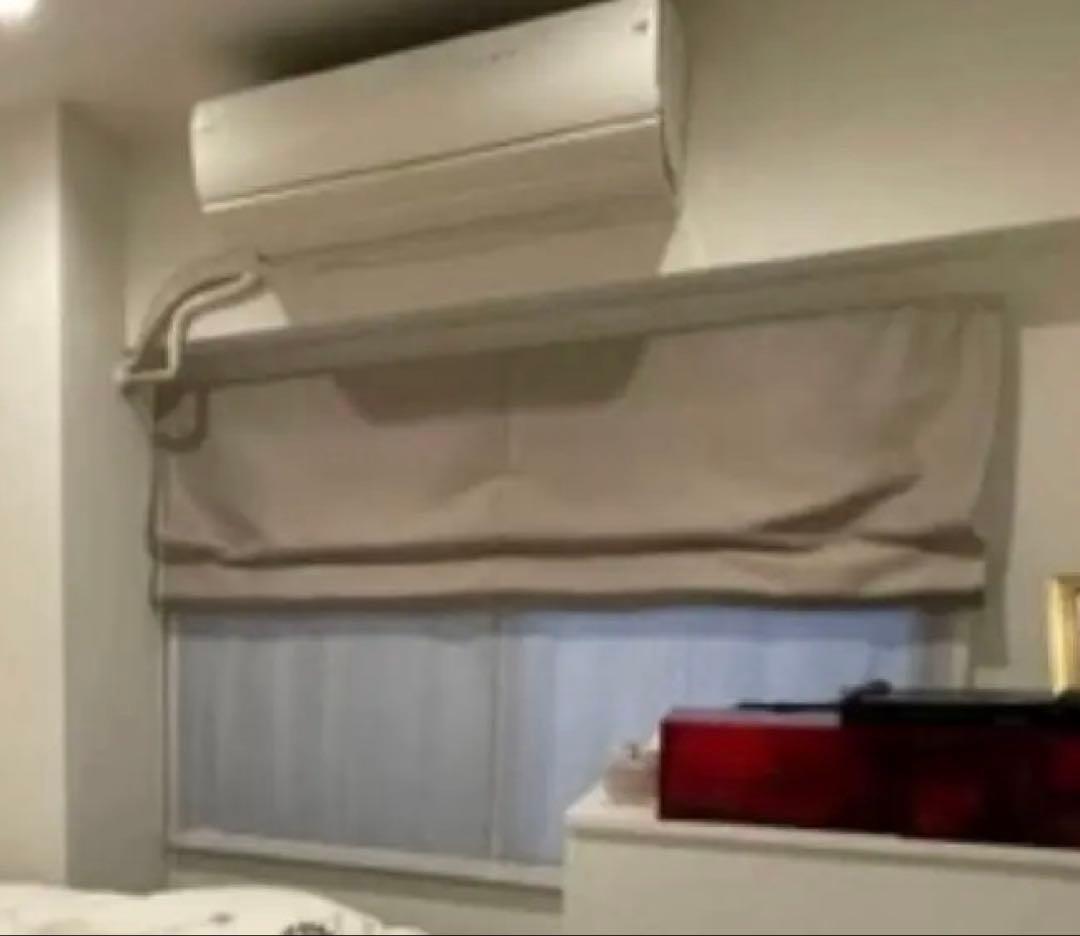 びっくりカーテン◆ダブルシェードカーテン◆W1600×H1100cm◆グレー