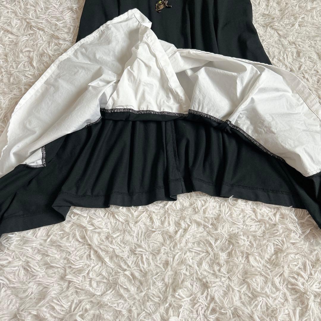 美品⁂センソユニコ⁂芽風⁂ロングチュニック　切り替え　変形ヘム　タートルネック