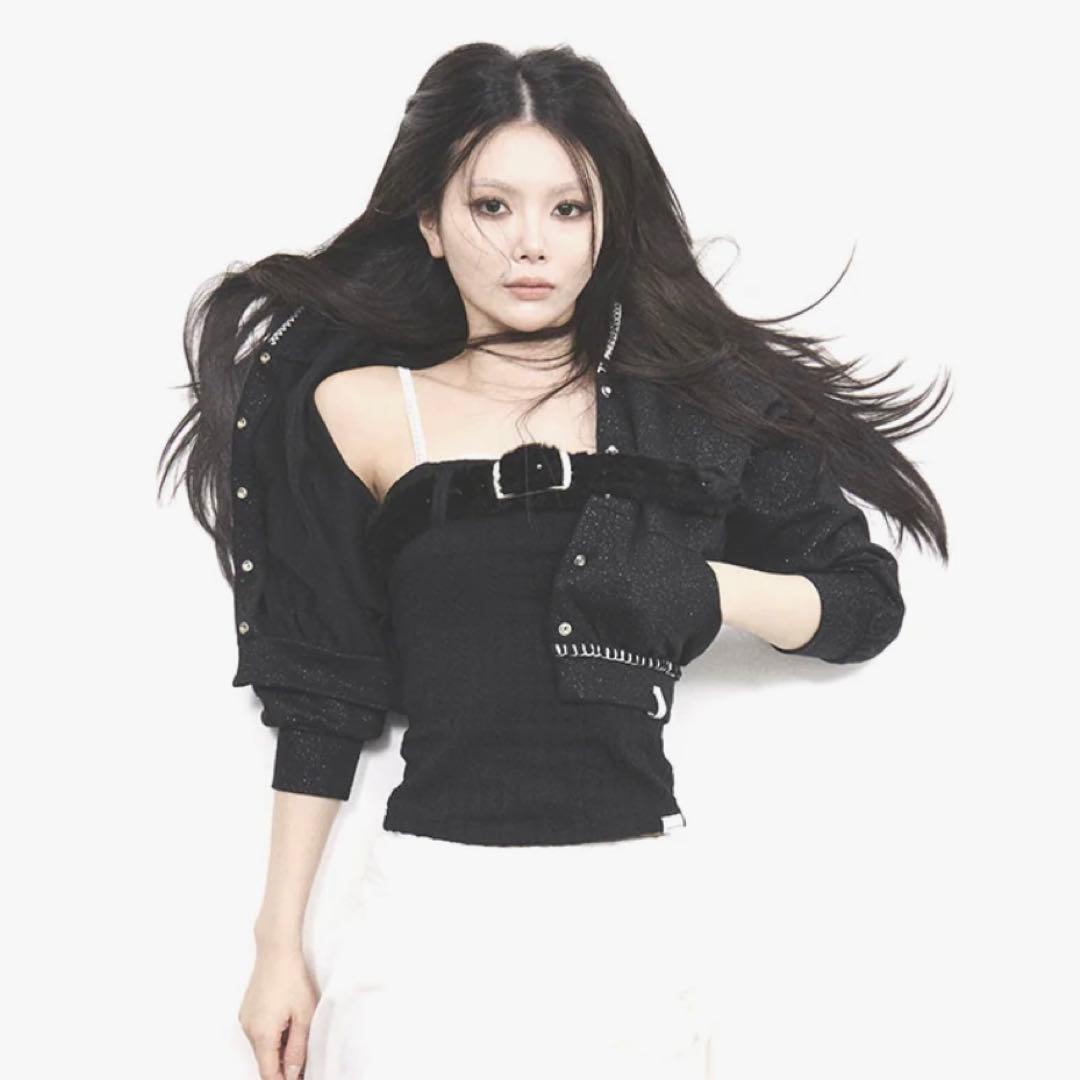 本日限定S mid-sleeve hoodie cropped