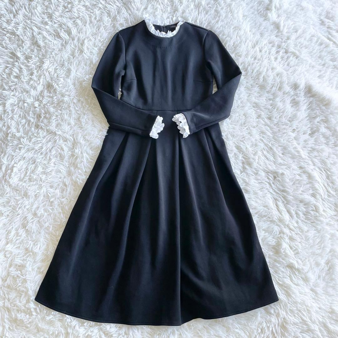 美品✨現行✨ツルバイマリコオイカワ　ワンピース　レースカラー　長袖　フリル　36