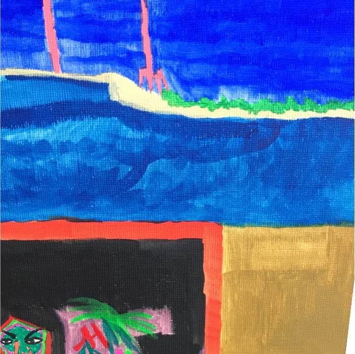 オキナワマリオット アクリル画 F6号