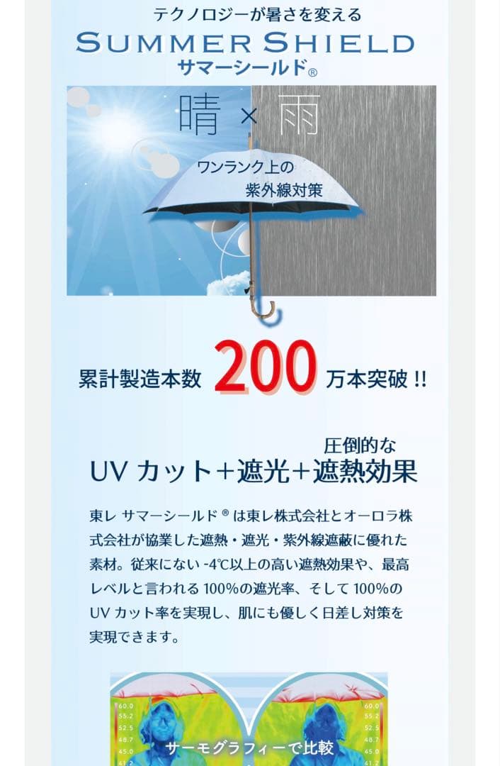 晴雨兼用 折りたたみ傘 クイックオープン