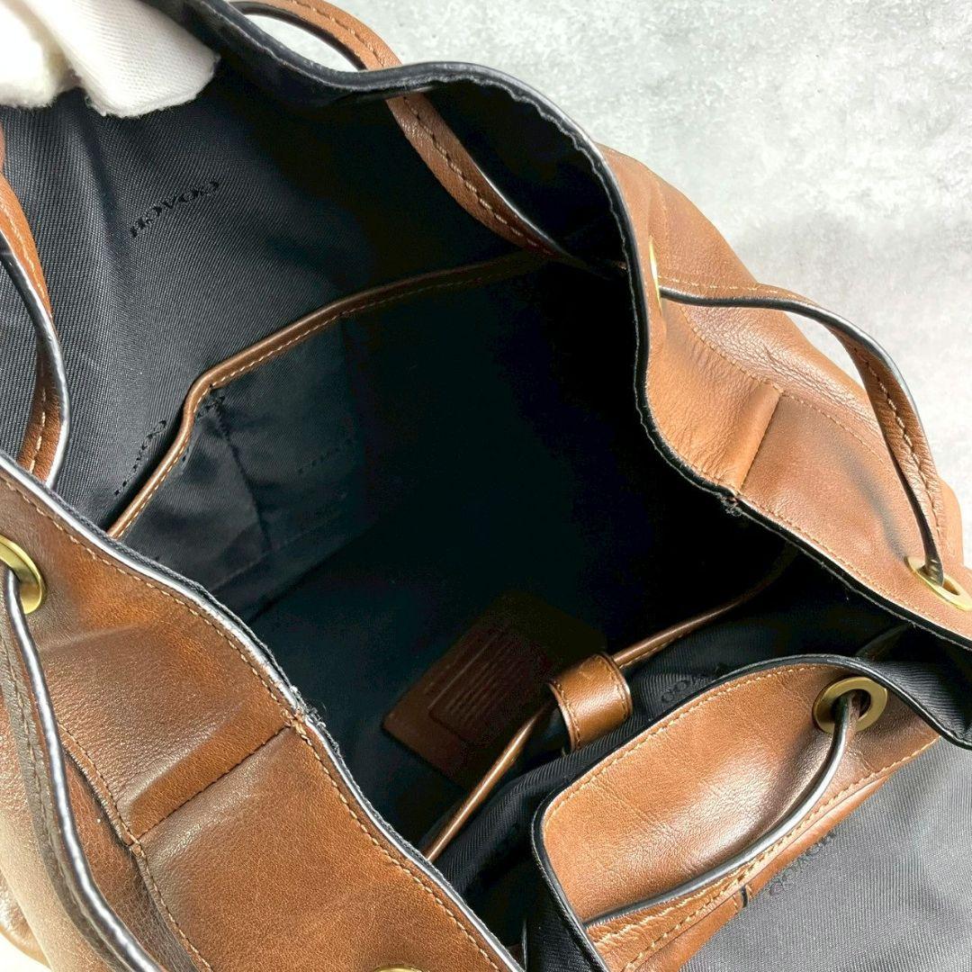 極美品 コーチ ブリーカー バックパック ビジネスバッグ A4可 レザー 茶