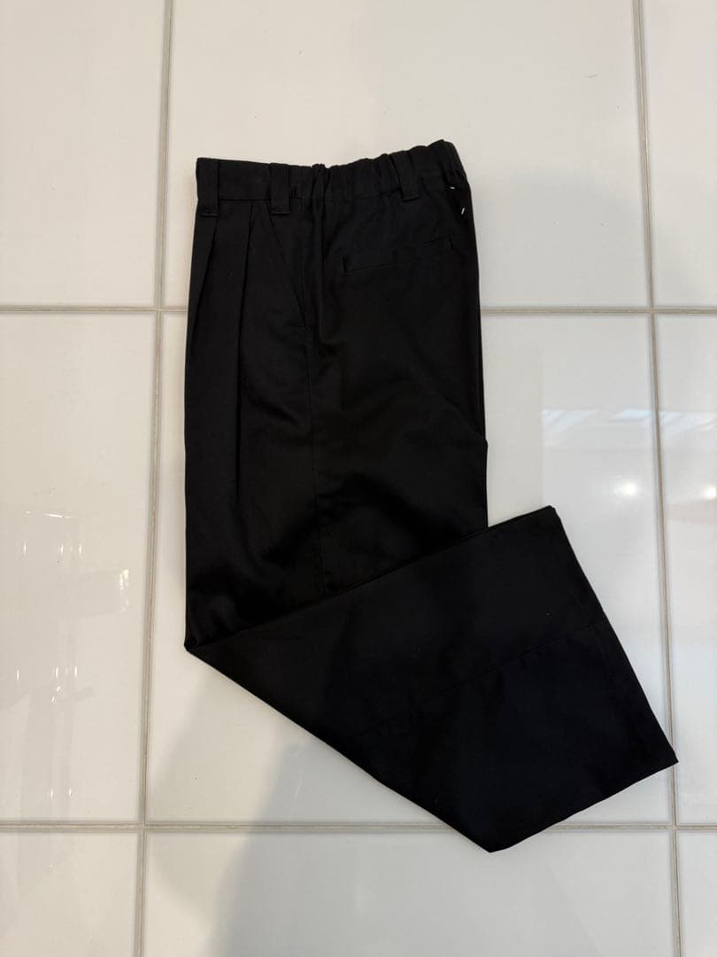 未使用 メゾンマルジェラ 46 ワイドパンツ チノパン スケーターチノ ブラック