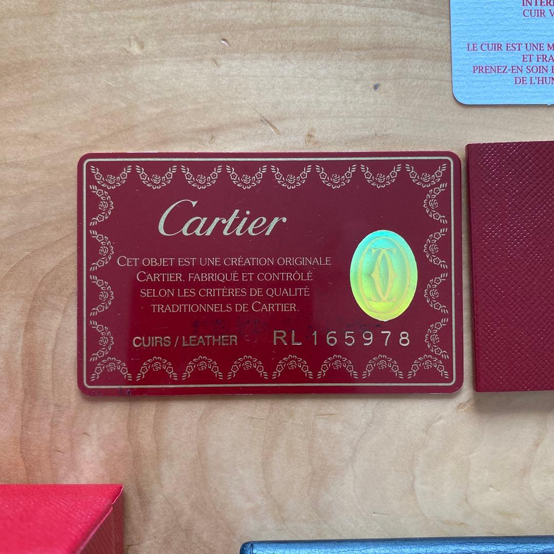 Cartier 名刺入れ 黒 レザー　カボション　cabochon