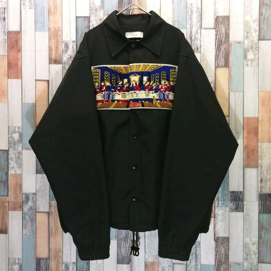 FACETASM　ファセッタズム　ナイロンジャケット　コーチジャケット　刺繍ロゴ