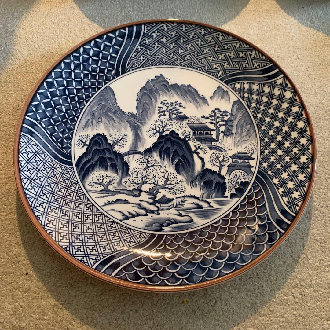 大皿　大盛り皿　孔雀等　3点セット