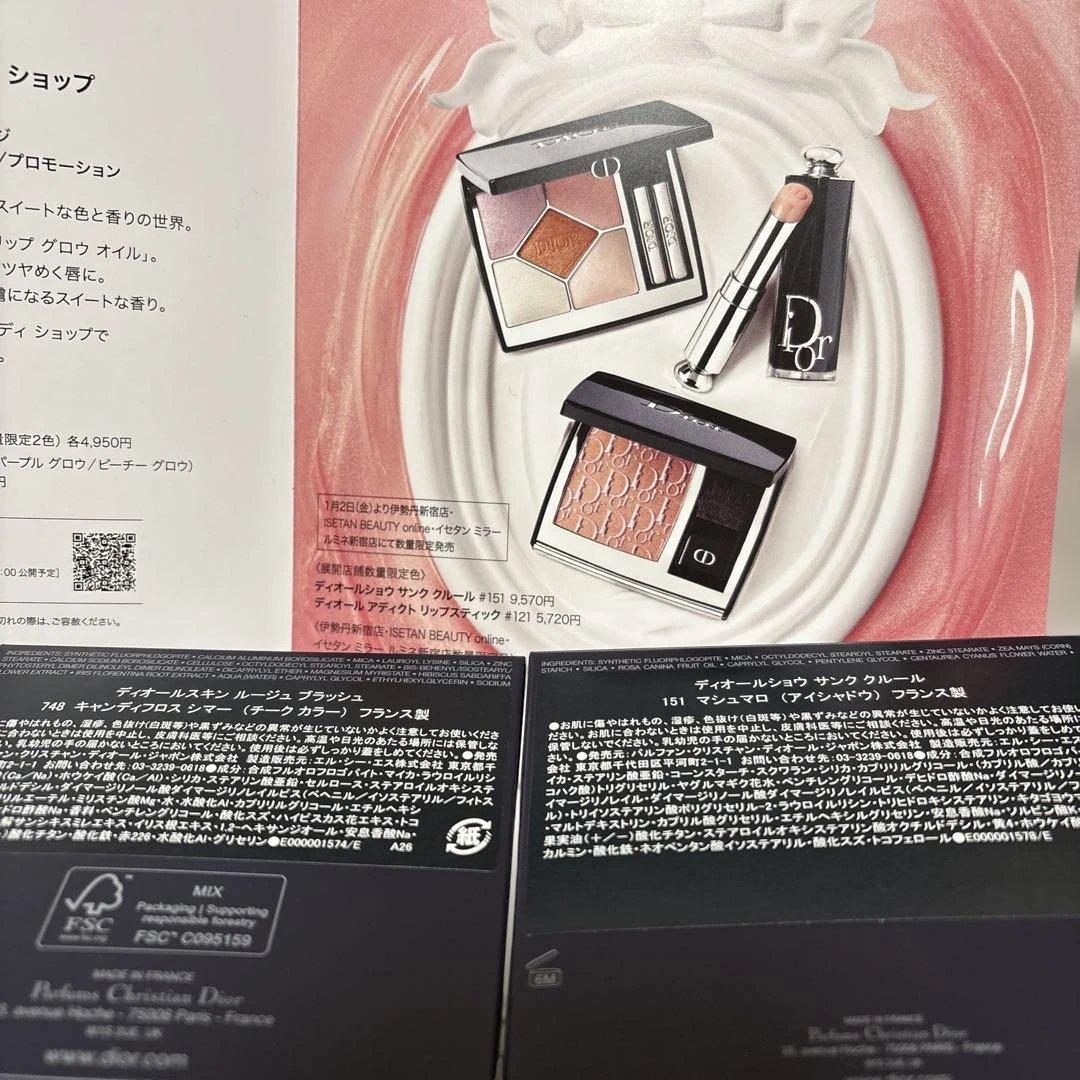 ディオール　サンククルール　ルージュブラッシュ　バニティセット