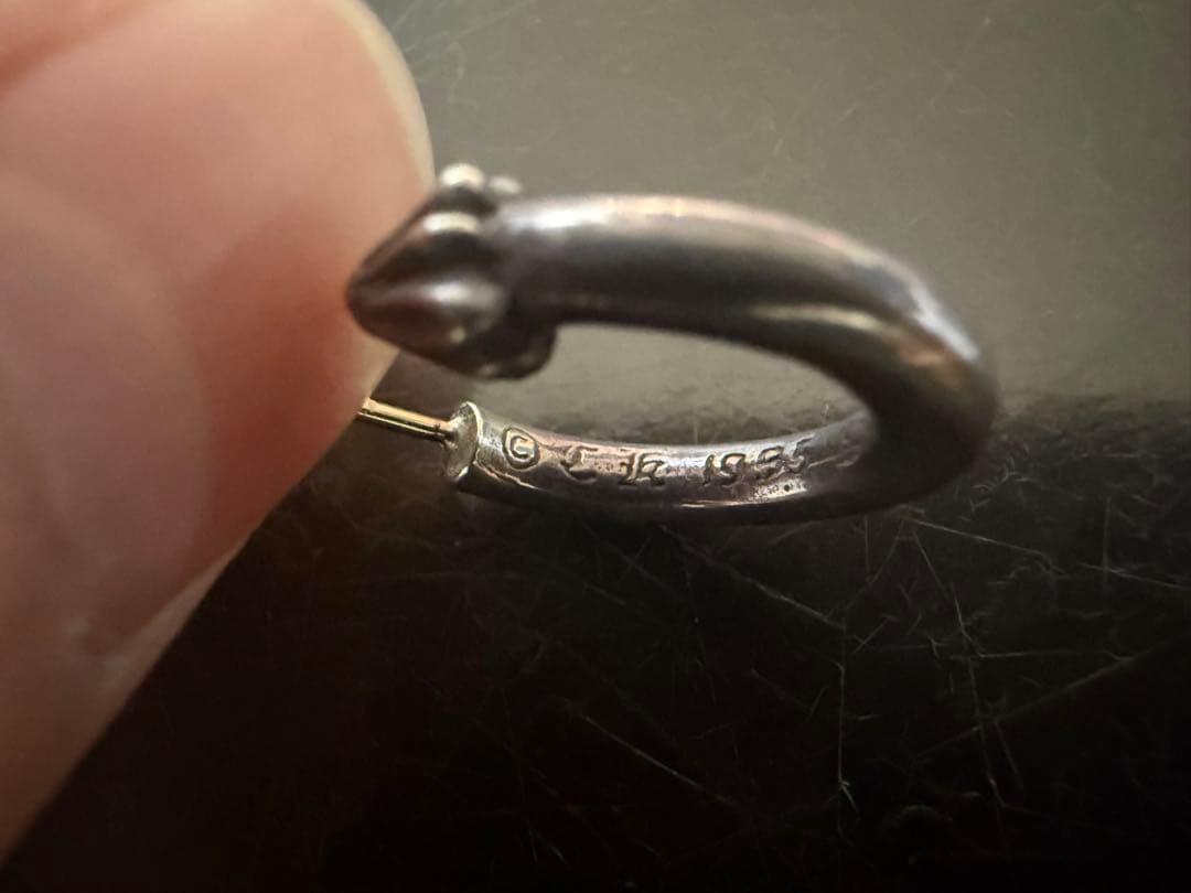 クロムハーツ　プレーンフープピアス両耳