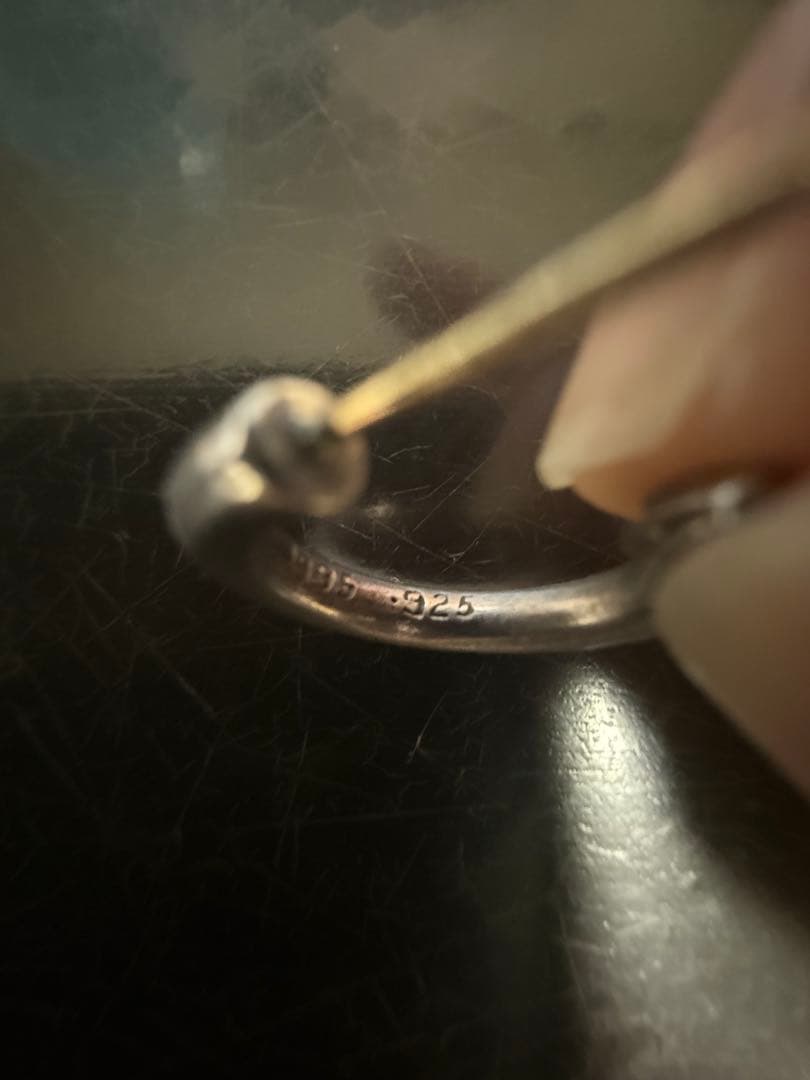 クロムハーツ　プレーンフープピアス両耳