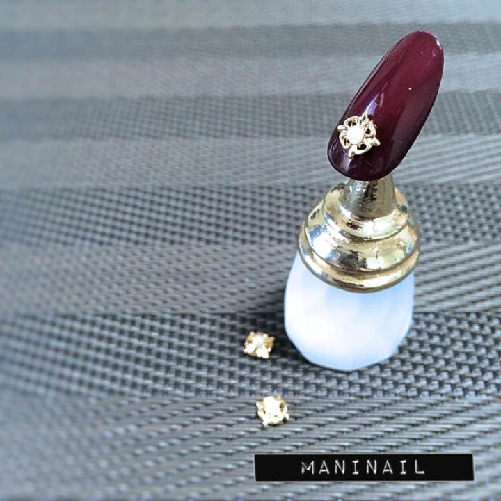 ▶︎ネイルパーツ/パール付きゴールド/P-39