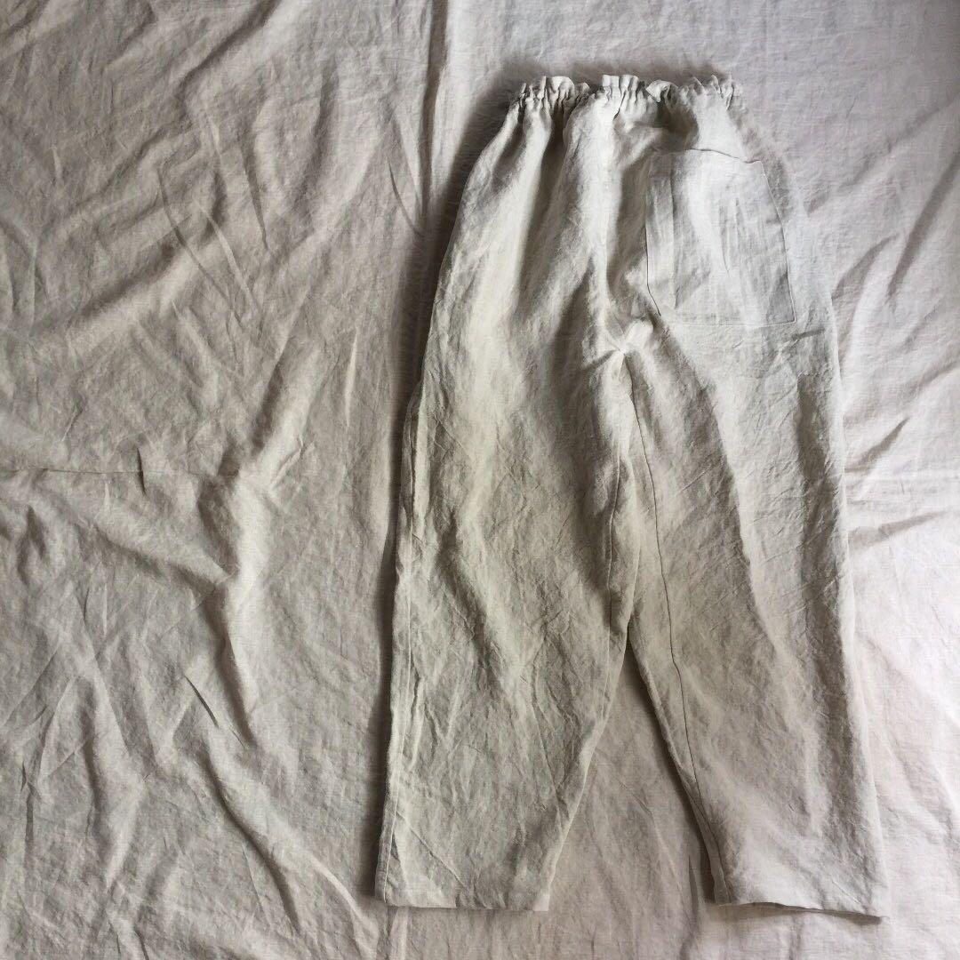 リネンウールのもんぺ　きなり