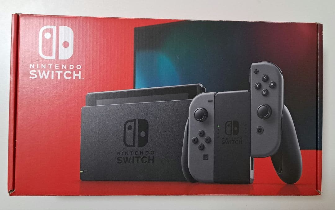 Nintendo Switch 本体 グレー バッテリー強化版 ジャンク ドック