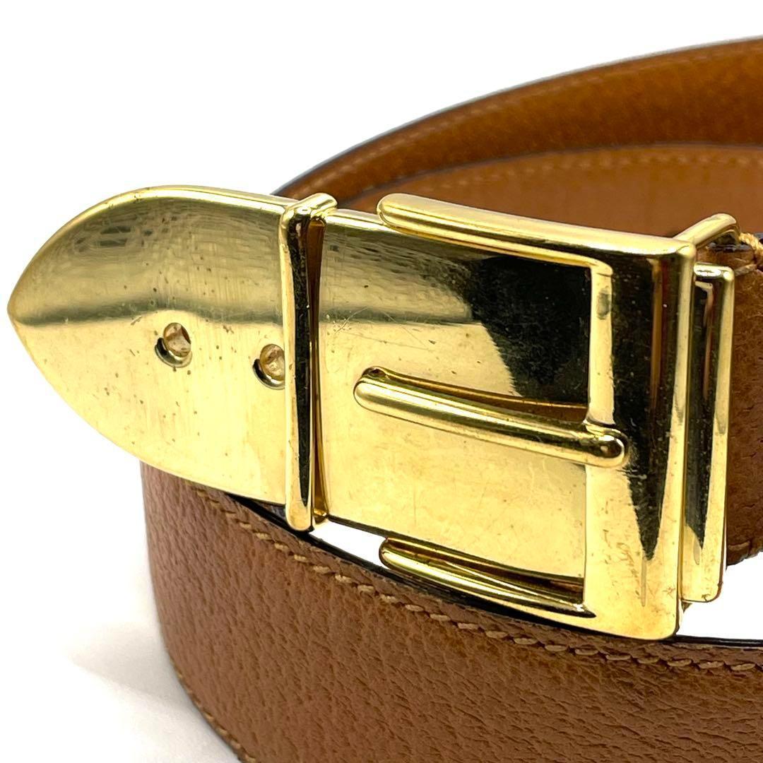 ✨良品✨GUCCI ヴィンテージ レザーベルト キャメル レディース