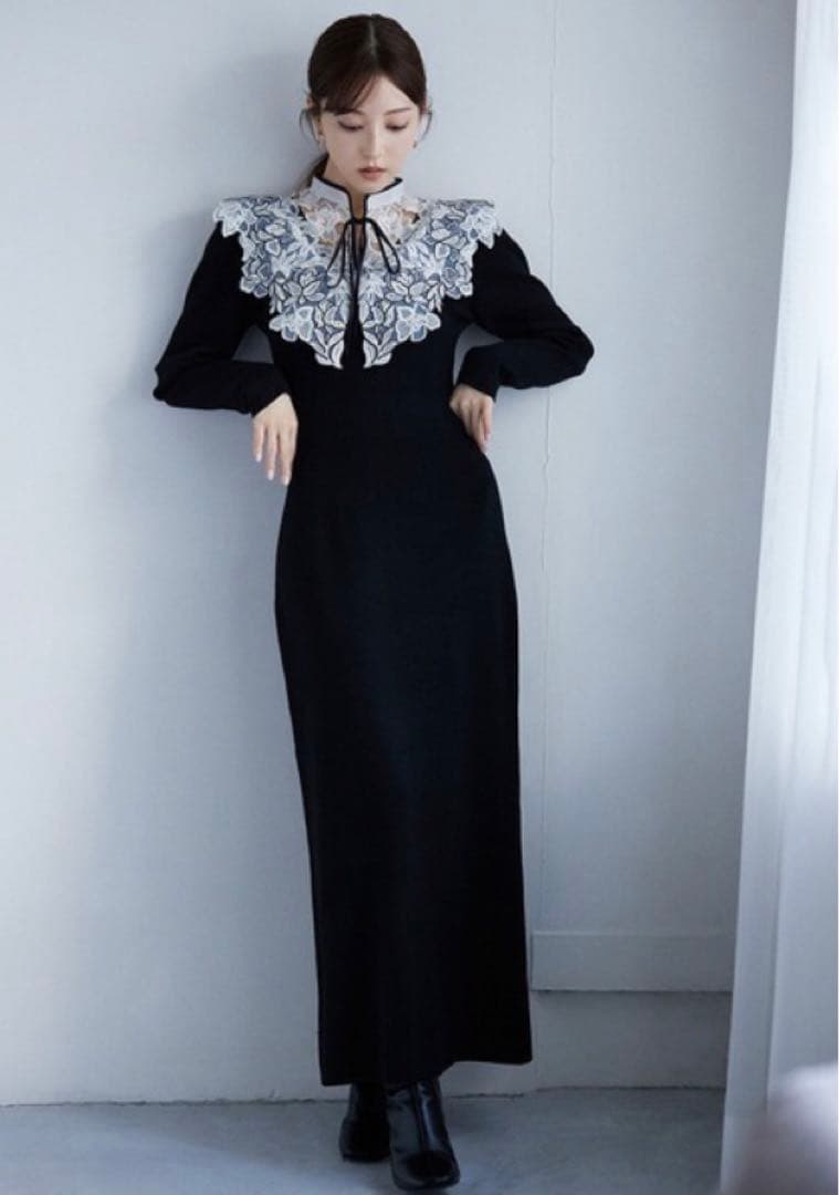 SNIDEL エンブロイダリーレースワンピース