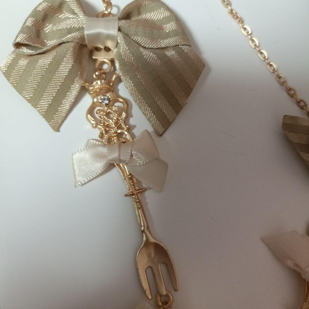 ま*け様 星箱works Drink me!　リボンネックレス