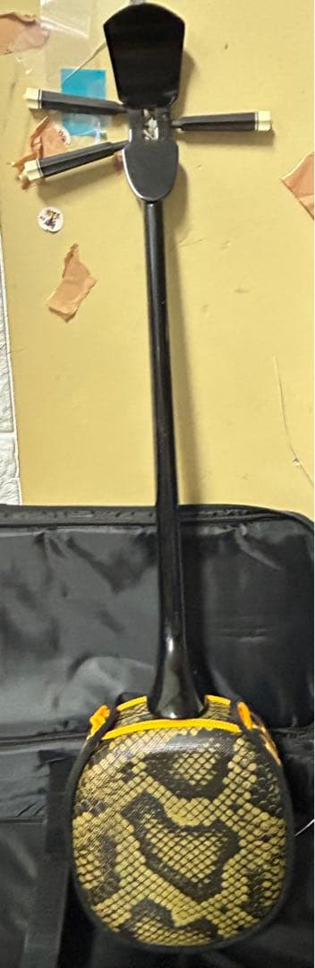 沖縄三線 ソフトケース 初心者 弦楽器 和楽器 人工革 蛇　工四合　ジャンク