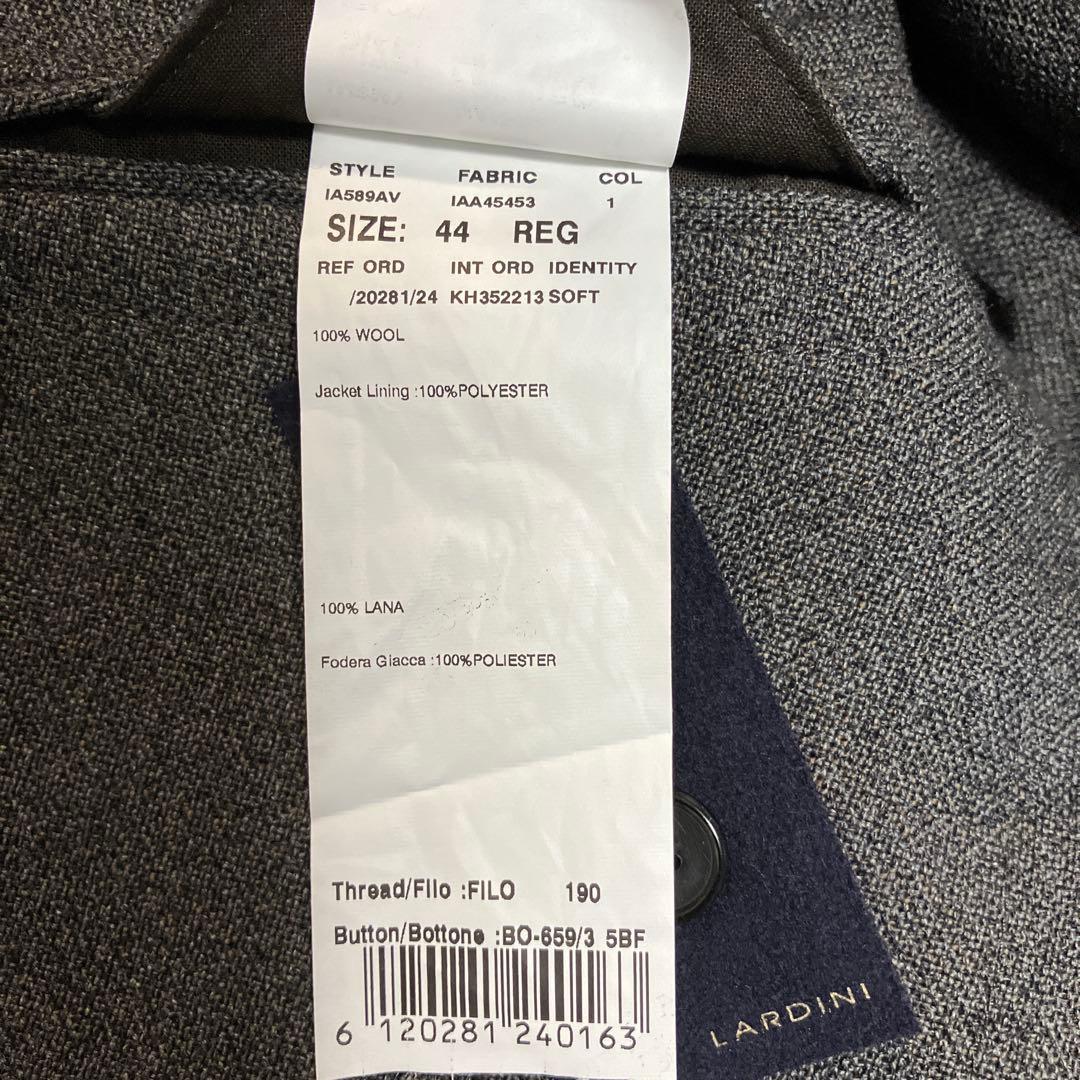 LARDINI ブラウン ダブルジャケット　44
