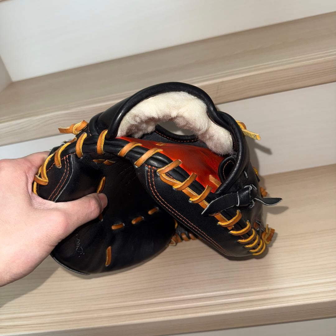 ★15日限定値下げ【ミズノプロ】一般軟式キャッチャーミット號 M-R型グラブ袋付