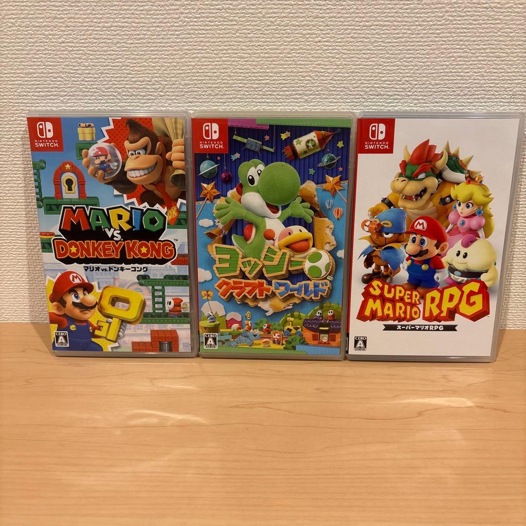 マリオvsドンキーコング　ヨッシークラフトワールド　スーパーマリオRPG 3本