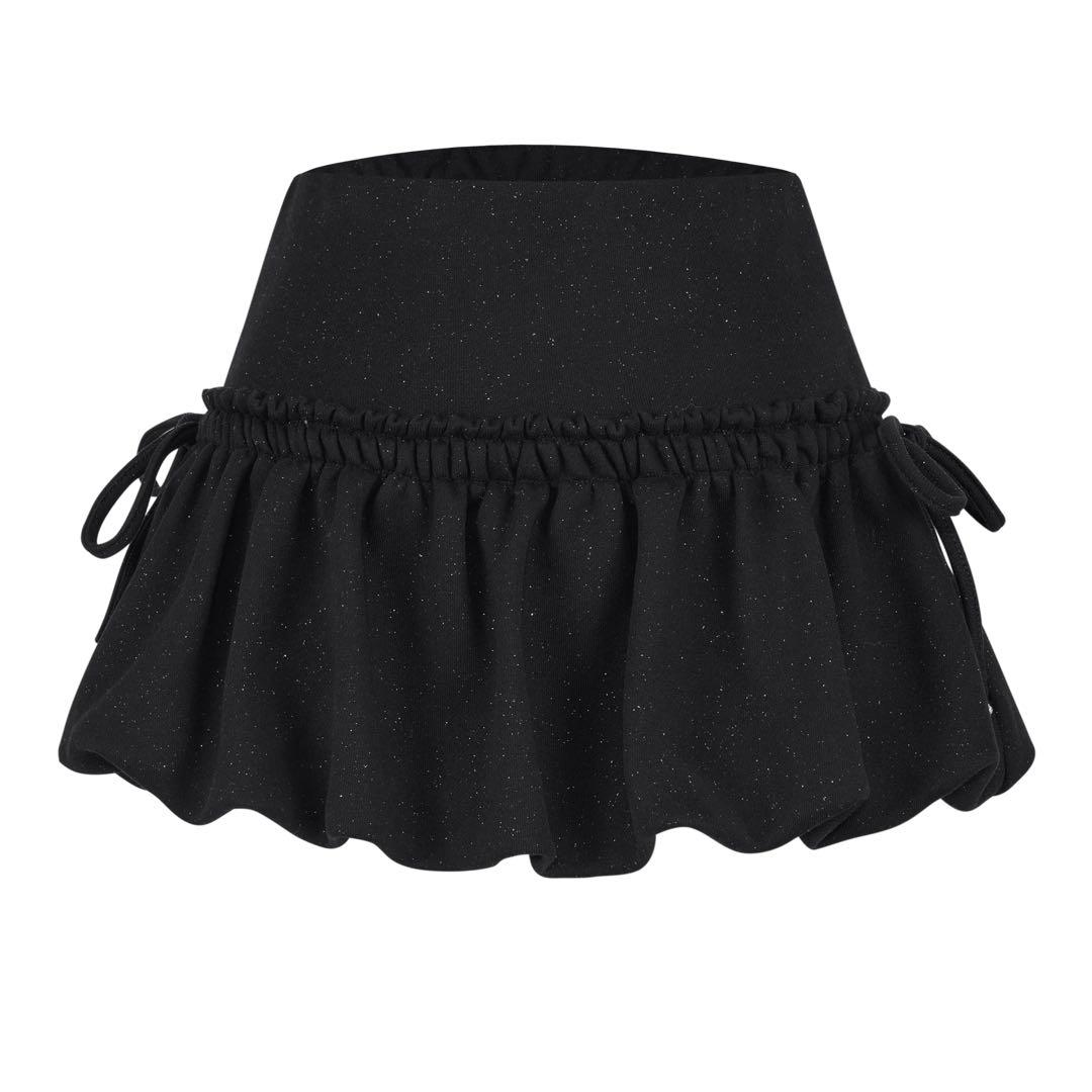 ANDWANG Kirakira volume ballon skirt 黒 M