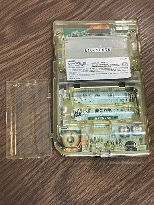 ゲームボーイライト ファミ通限定モデル スケルトン 本体