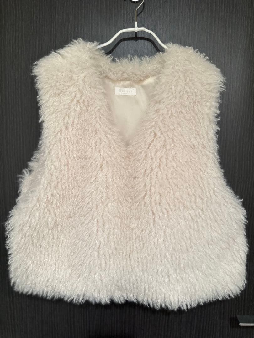 tomorrowland Ballsey プードルファーVネックベスト　美品