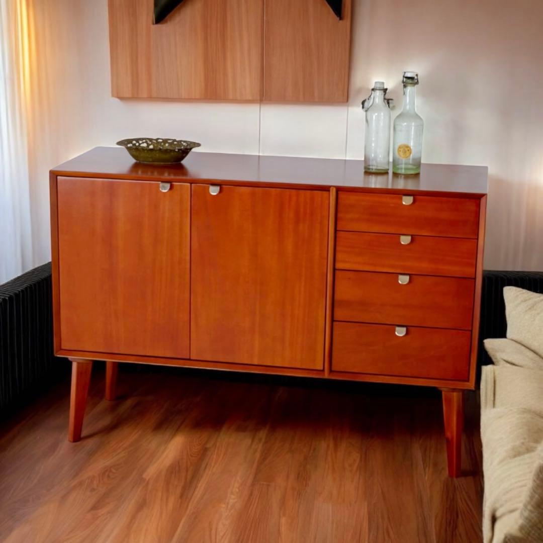 M 新品 北欧 キャビネット リビングボード 収納 本棚