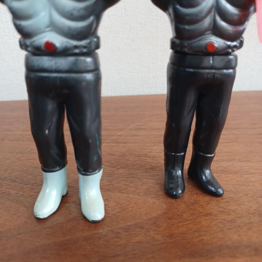 当時ものバンダイ「仮面ライダー」ミニソフビフィギュア2体セット