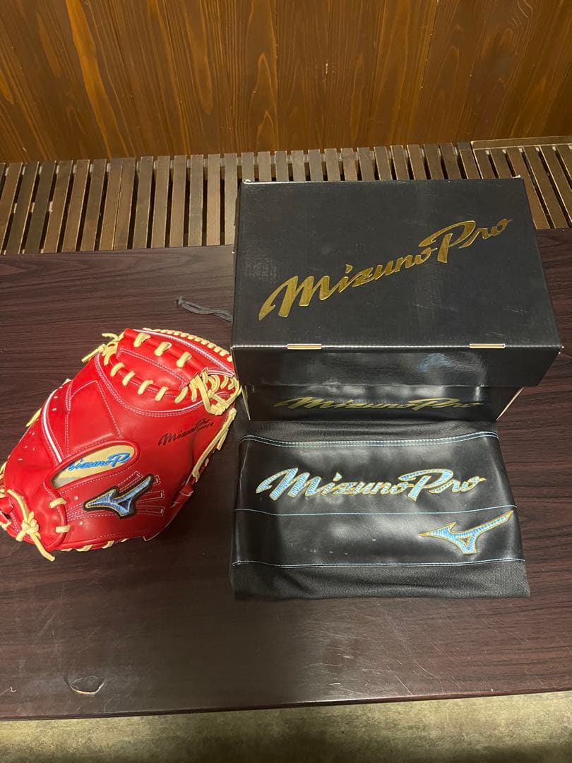 バナナ　ダイバーシティブルー ミズノプロ オーダー キャッチャー軟式 耕作