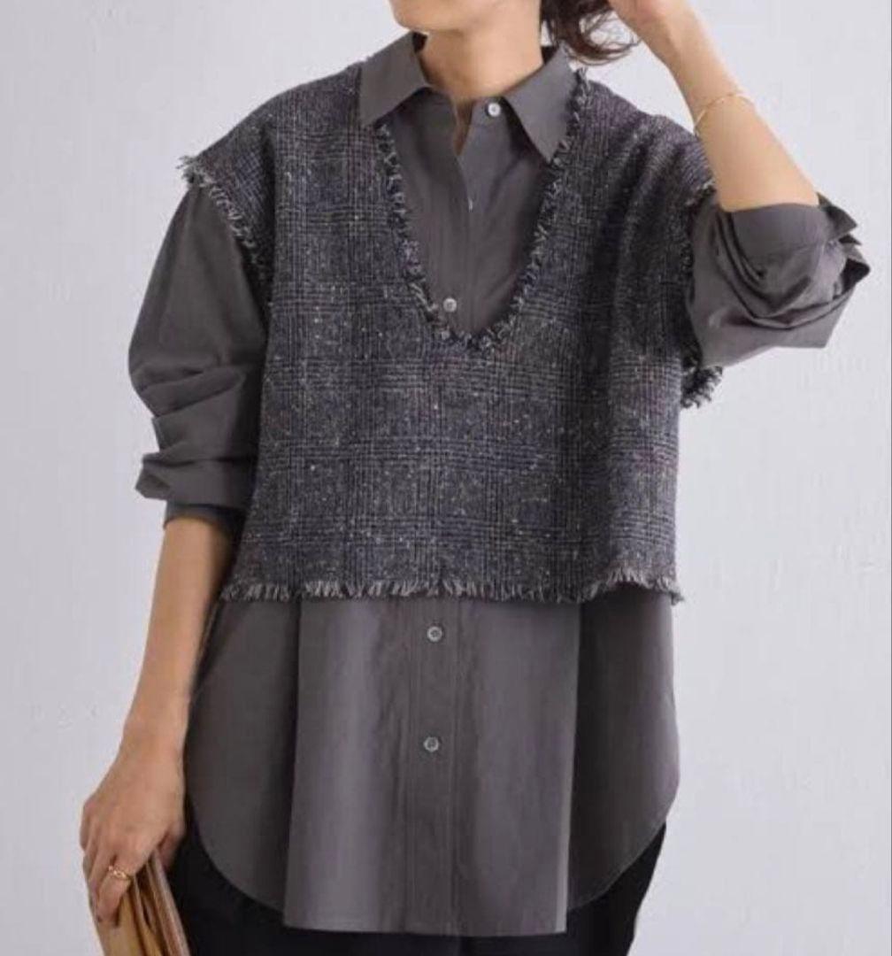 BEARDSLEY　ツイードジレセットシャツ