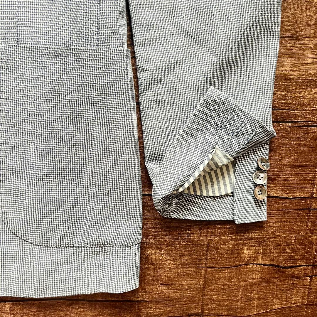 <美品>BOGLIOLI dover ネイビー コットンリネン　ジャケット 44