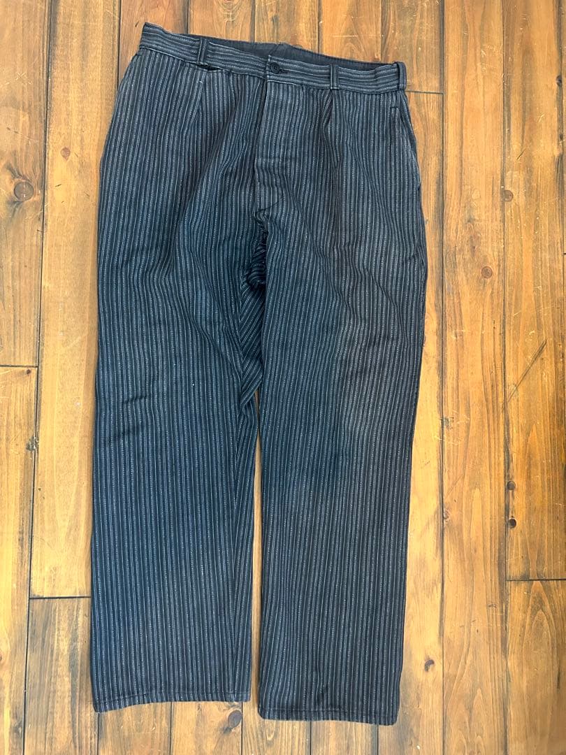 40s50s フレンチヴィンテージ　ストライプスラックス