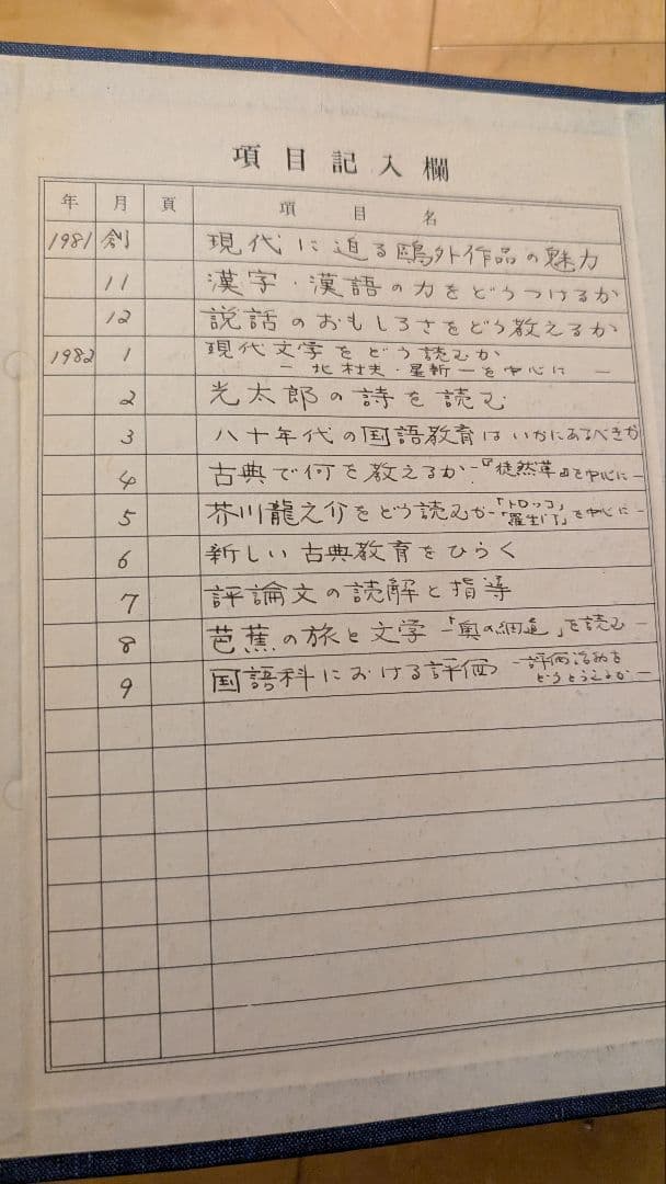 月刊国語教育 1981年10月-1982年9月