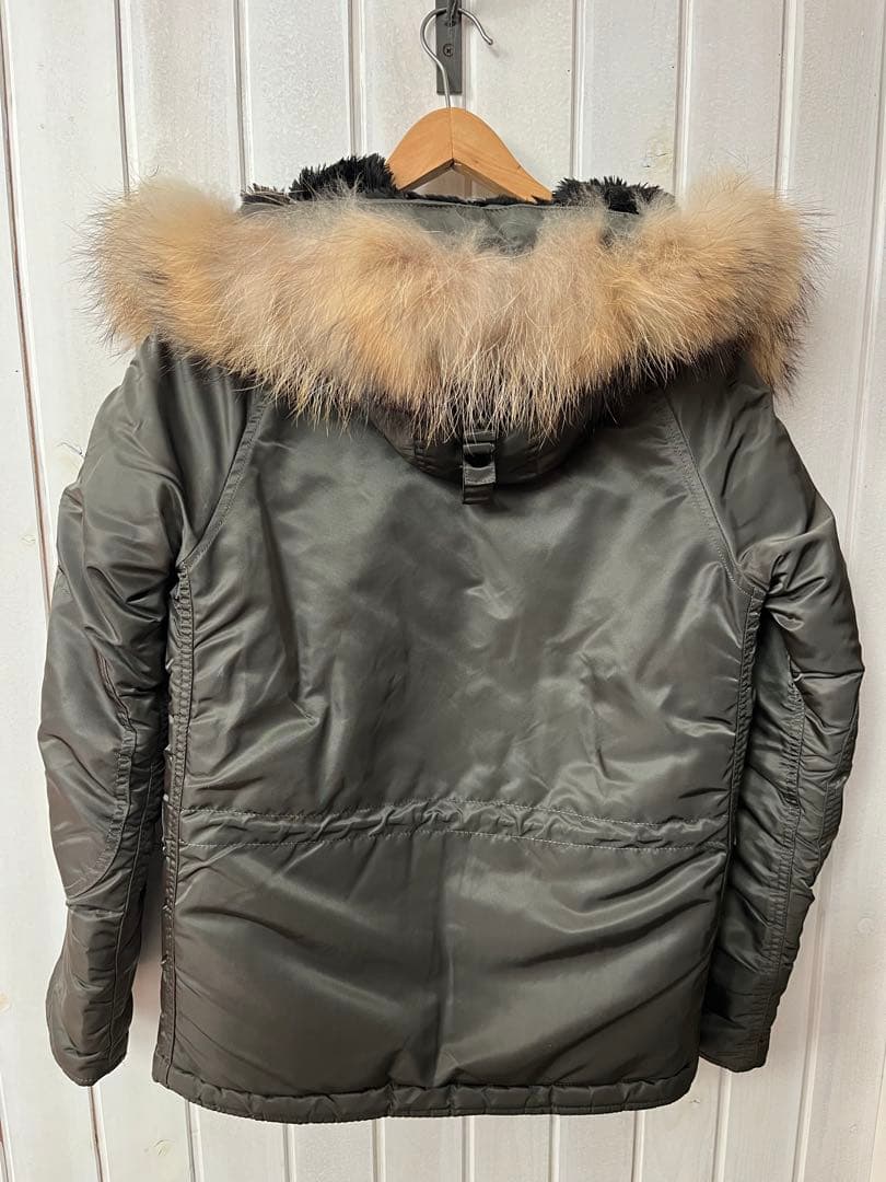 【リアルファー】アルファ　N-3B レプリカグレー　Sサイズ