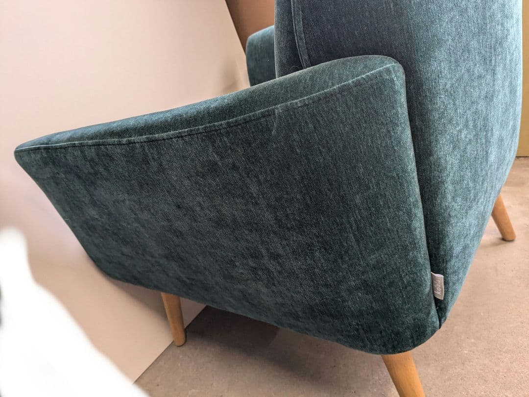 けいちゃん素コアラマットレス リラックスチェア ダークグリーン1人掛け